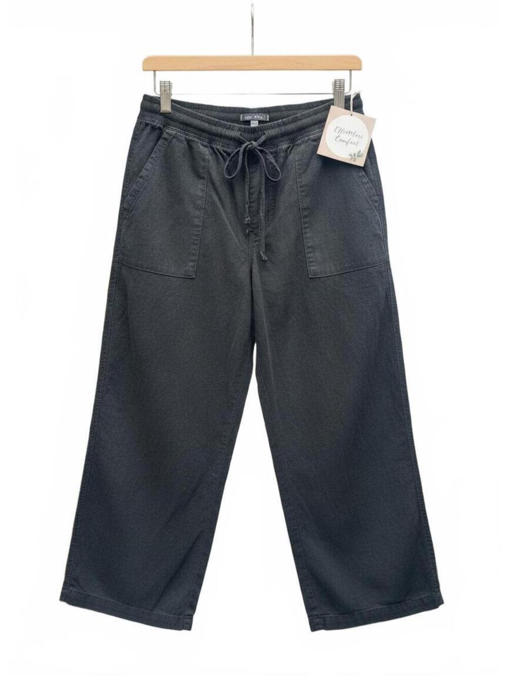 M&S Collection Black Wide Leg Drawstring Pants